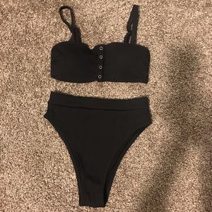 Black AERIE Swim Suit